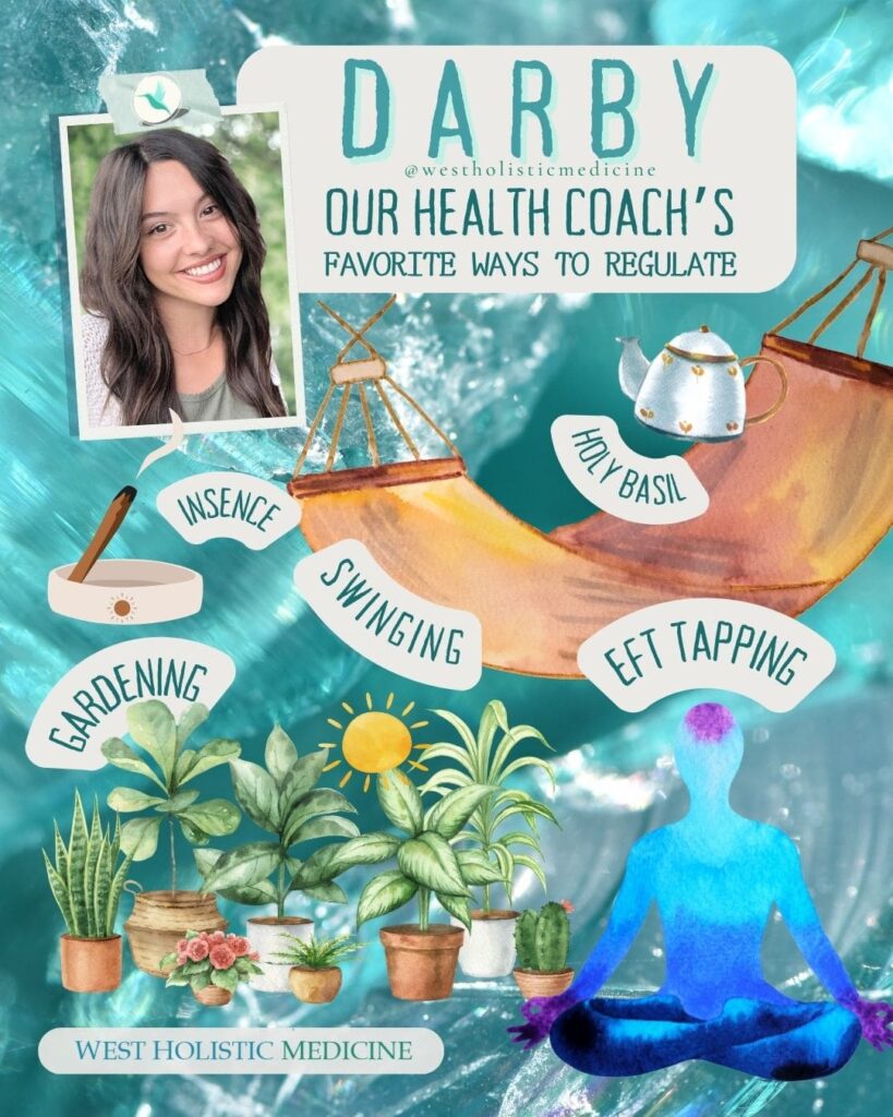 Integrative Nutrition Health Coach Austin, Texas - Favorite Ways to Regulate Include EFT Tapping, Holy basil and Adaptogenic Herbs, Incense, Gardening, and Swinging in a Hammock