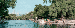 Barton Springs Swimming in Austin Texas - Safe Sun Exposure and Sunscreen